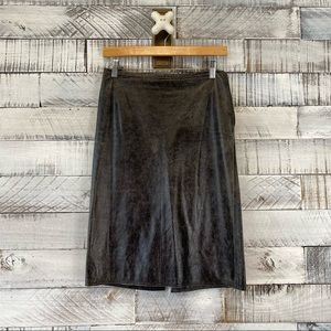 Jean Paul Gaultier black leather skirt. Size 6